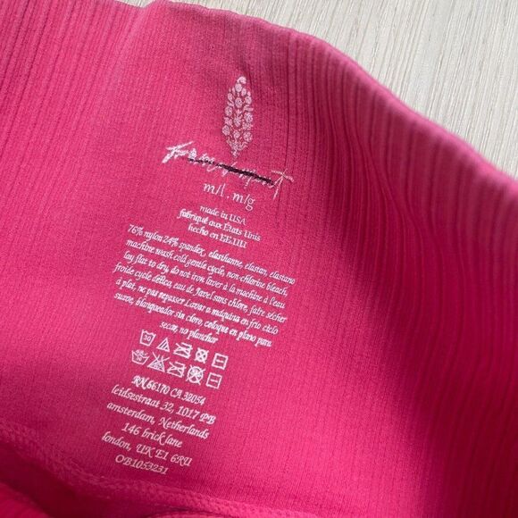 Free People Movement Good Karma Leggings Womens M/L Pink High Waisted - Picture 3 of 3